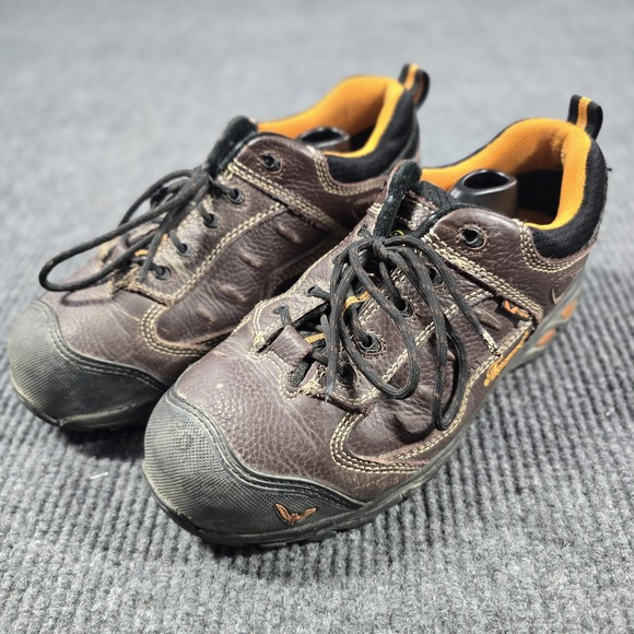 Thorogood Shoes Mens Size 9 Brown Leather Slip Resistant Work Hiking Low ASR‎ - Picture 1 of 15